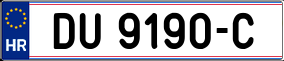 Trailer License Plate